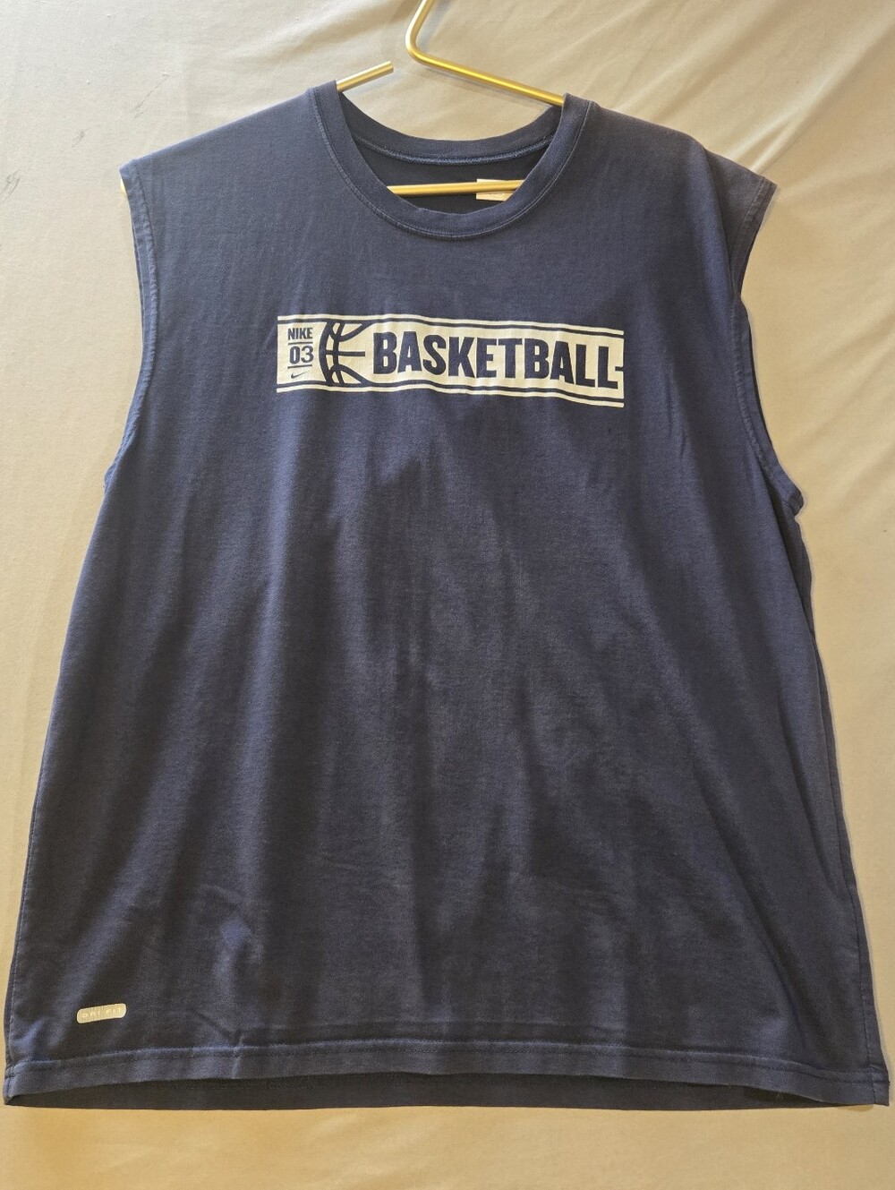 Nike Men's Navy Y2K Basketball Sleeveless Tee